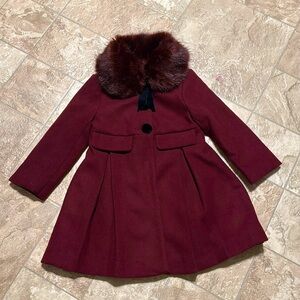 Burgundy/ Maroon Edgehill Collection Coat Size 2/3